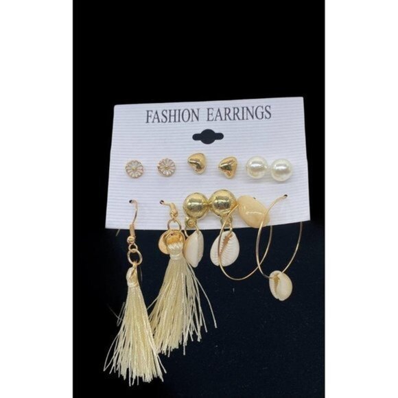 Fashion Jewelry Women’s Earrings 6pcs - Picture 3 of 6